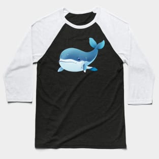 Cartoon/Kawaii Blue Whale Baseball T-Shirt